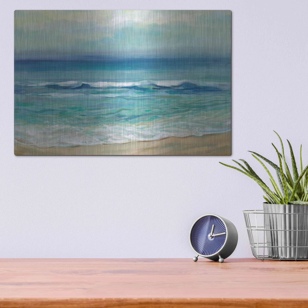 'Seaside Sunrise' by Silvia Vassileva – Metal Wall Art, 16x12 room view