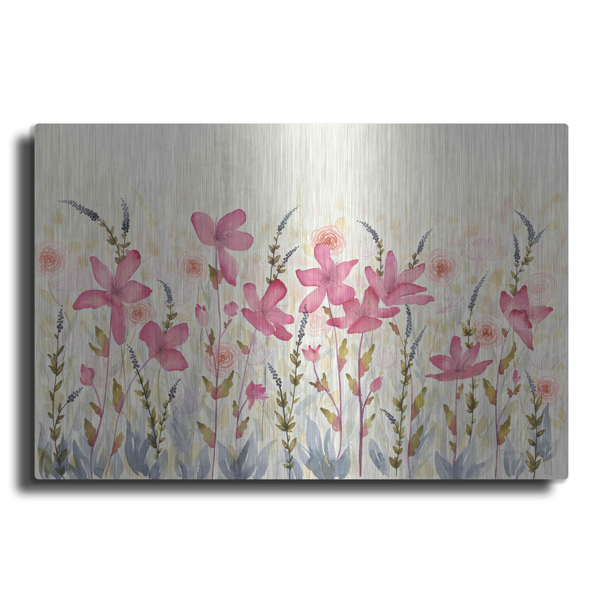 'Watercolor Garden' by Elyse DeNeige – Metal Wall Art