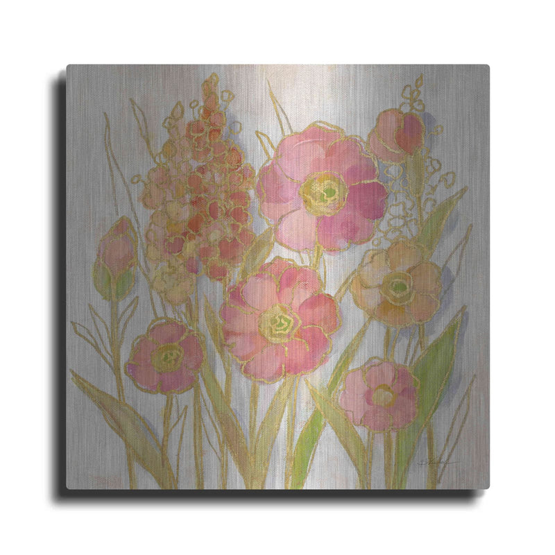 'Opalescent Floral I' by Silvia Vassileva – Metal Wall Art