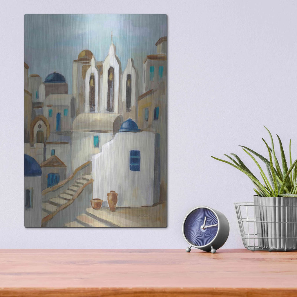 'Santorini View III' by Silvia Vassileva – Metal Wall Art, 12x16 room view