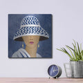 'Lady with Hat II' by Silvia Vassileva – Metal Wall Art, 12x12 room view