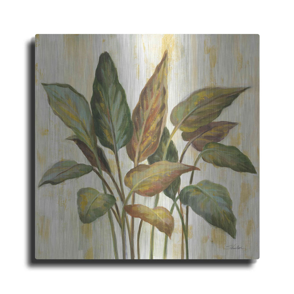 'Fall Greenhouse Leaves' by Silvia Vassileva – Metal Wall Art