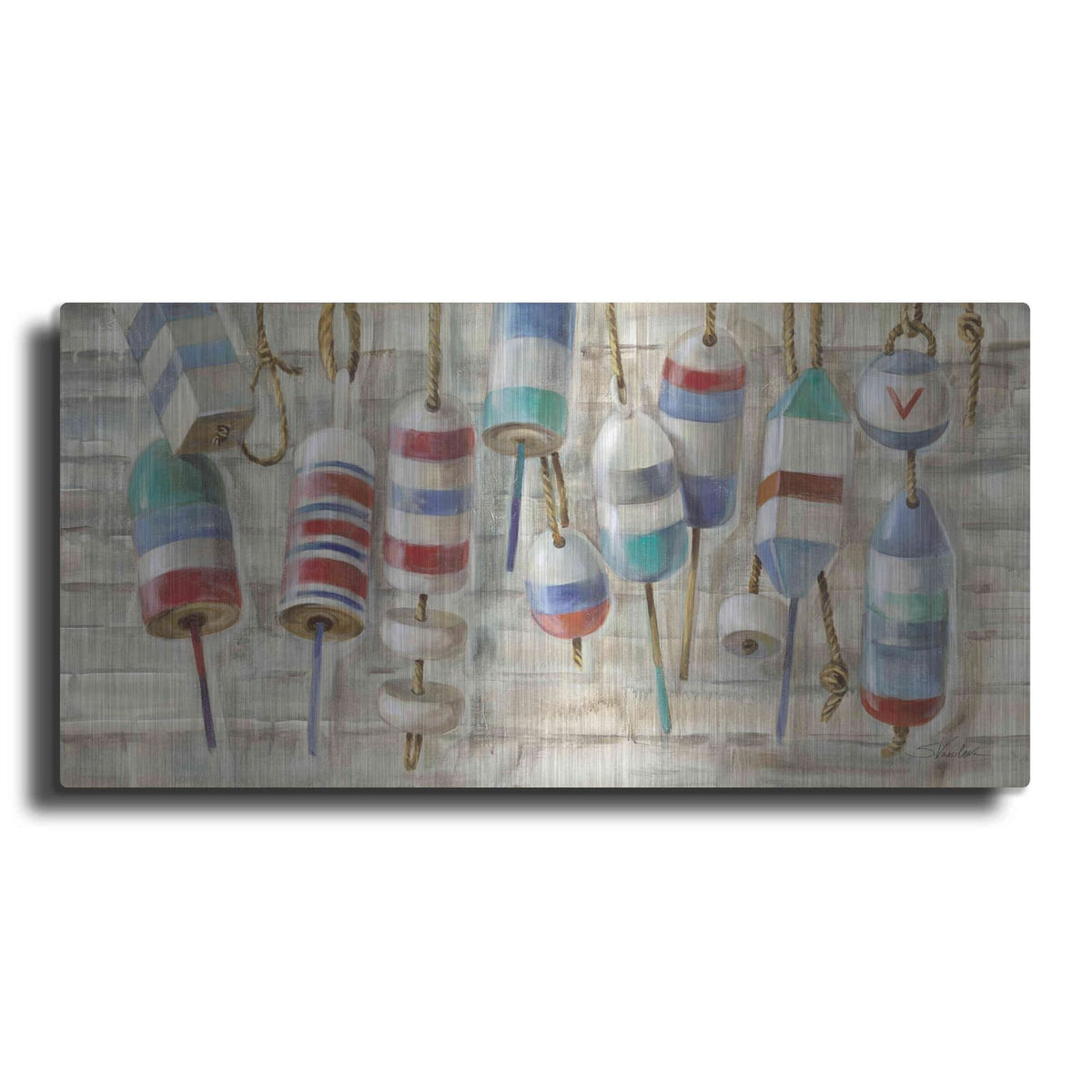 'Summer Buoys' by Silvia Vassileva – Metal Wall Art