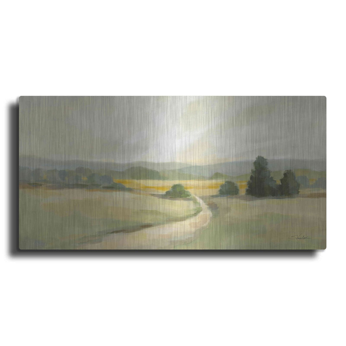 'Sage Hills' by Silvia Vassileva – Metal Wall Art