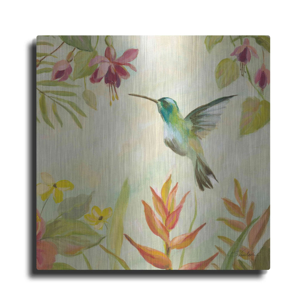 'Hummingbirds Song III' by Silvia Vassileva – Metal Wall Art