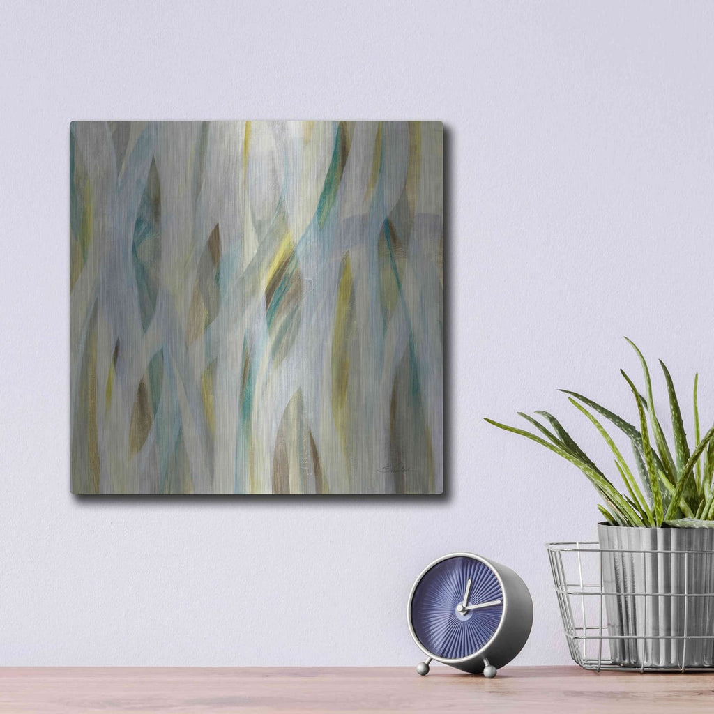 'Grassy Meadow' by Silvia Vassileva – Metal Wall Art, 12x12 room view