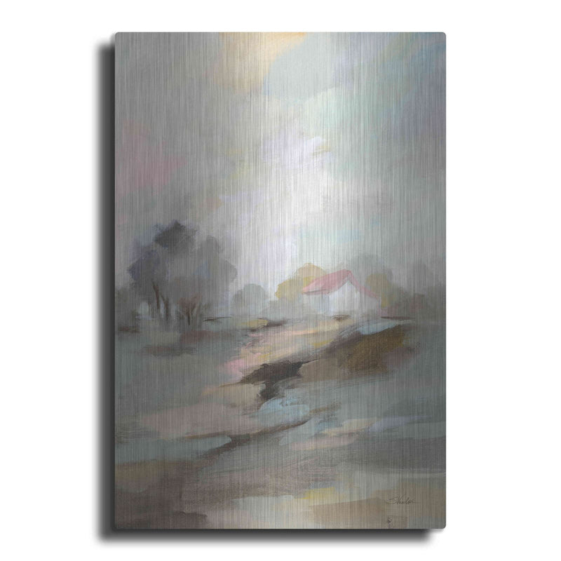 'Farm in April' by Silvia Vassileva – Metal Wall Art