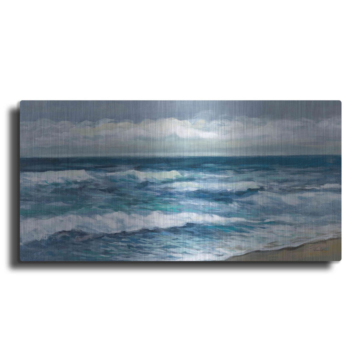 'Indigo Sea 2' by Silvia Vassileva – Metal Wall Art