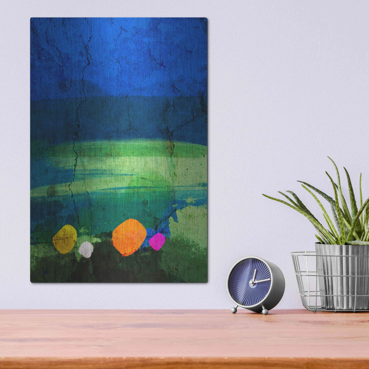 'A Walk in the Meadow' by Cesare Bellassai – Metal Wall Art, 12x16 room view