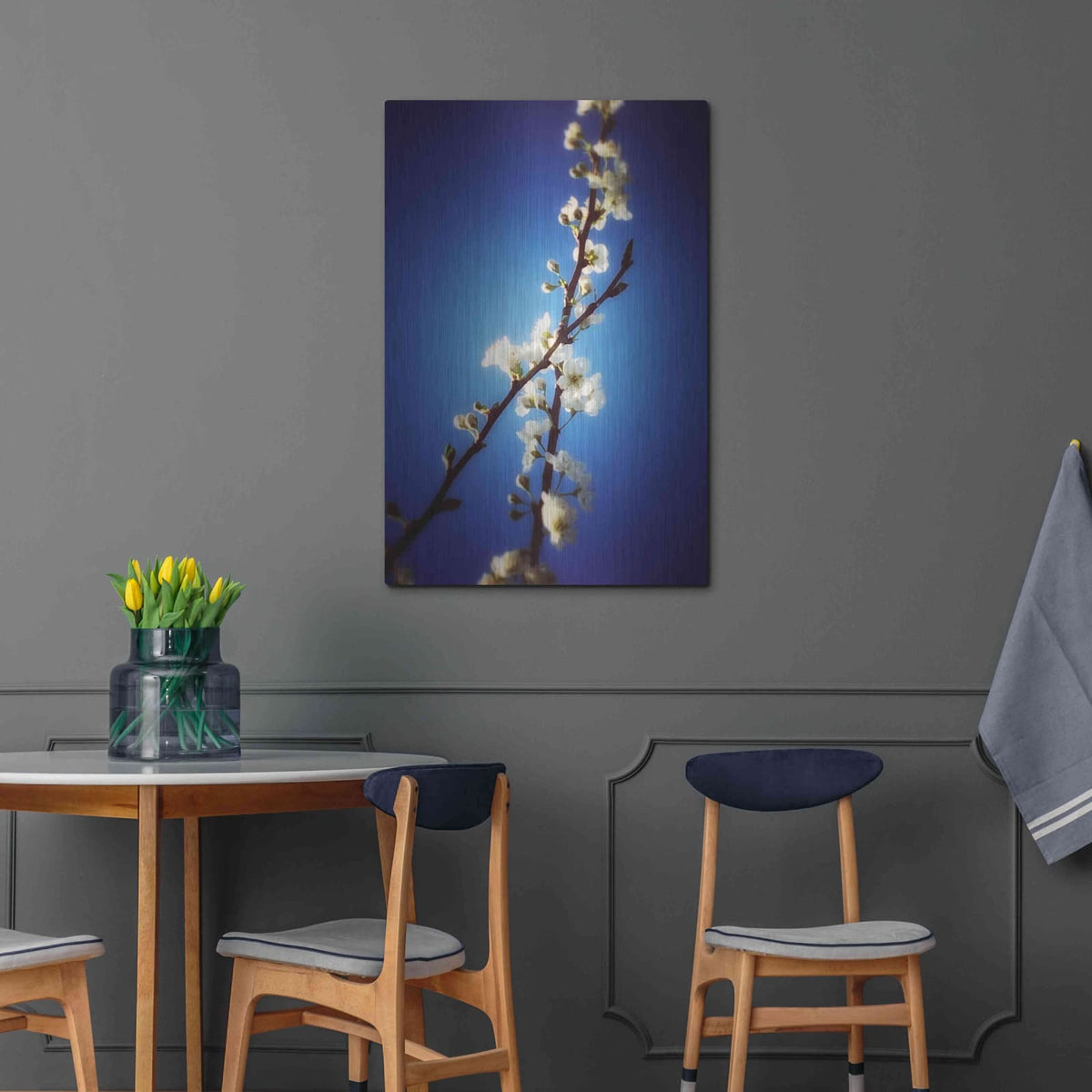 'Almost Blue' by Cesare Bellassai – Metal Wall Art, 24x36 room view