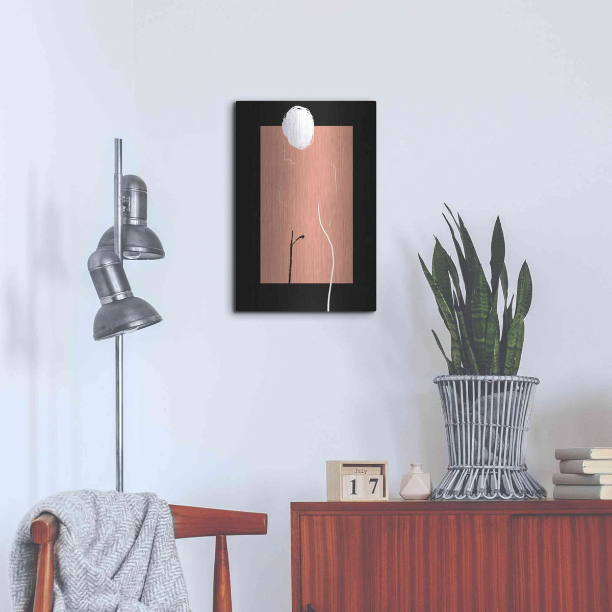 'Artistic Nude' by Cesare Bellassai – Metal Wall Art, 16x24 room view