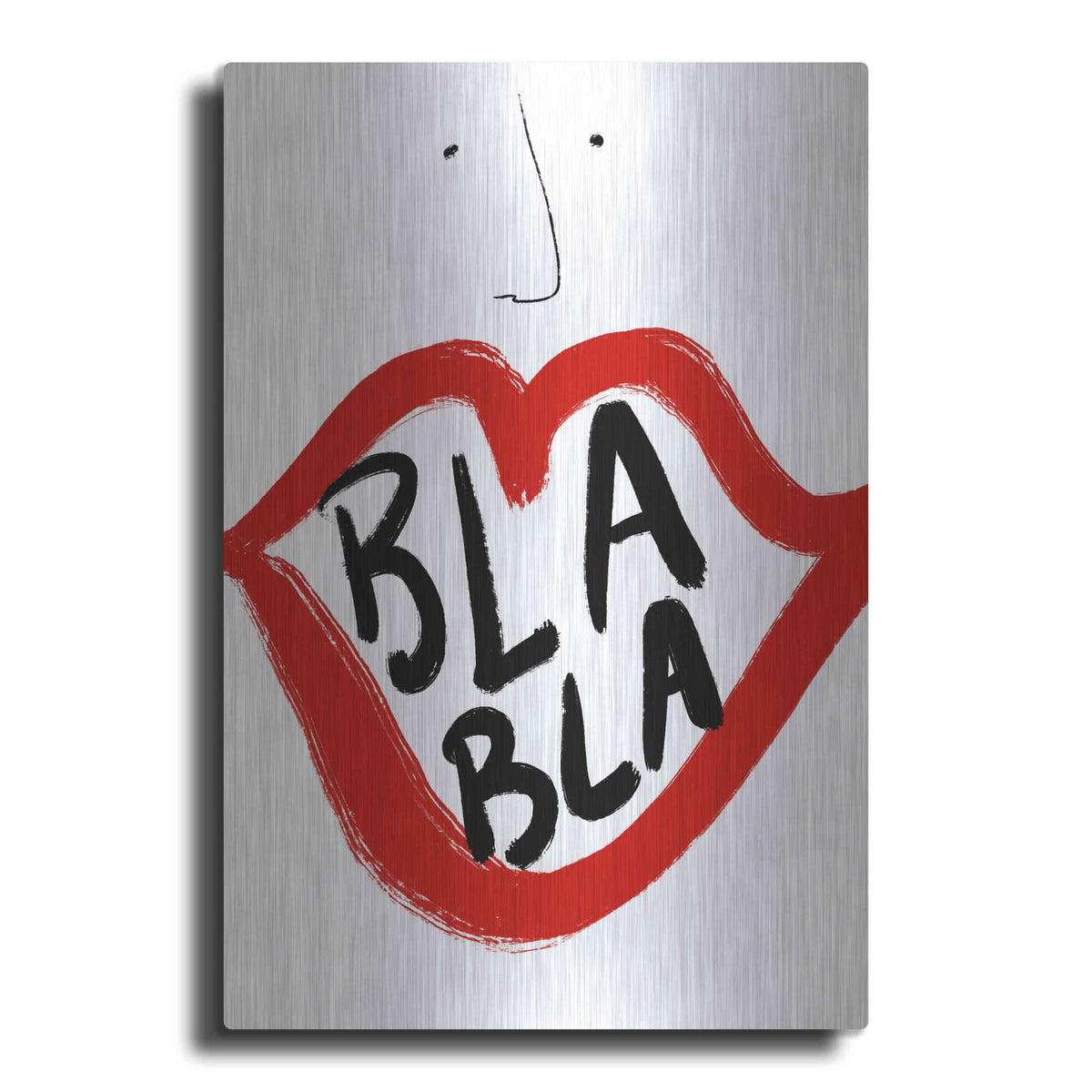 'Bla Bla' by Cesare Bellassai – Metal Wall Art
