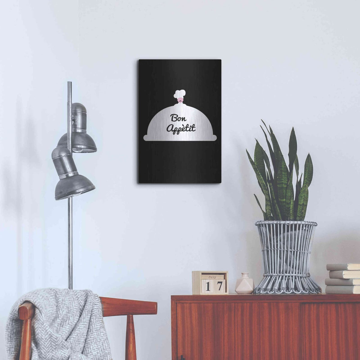 'Bon Appetit' by Cesare Bellassai – Metal Wall Art, 16x24 room view
