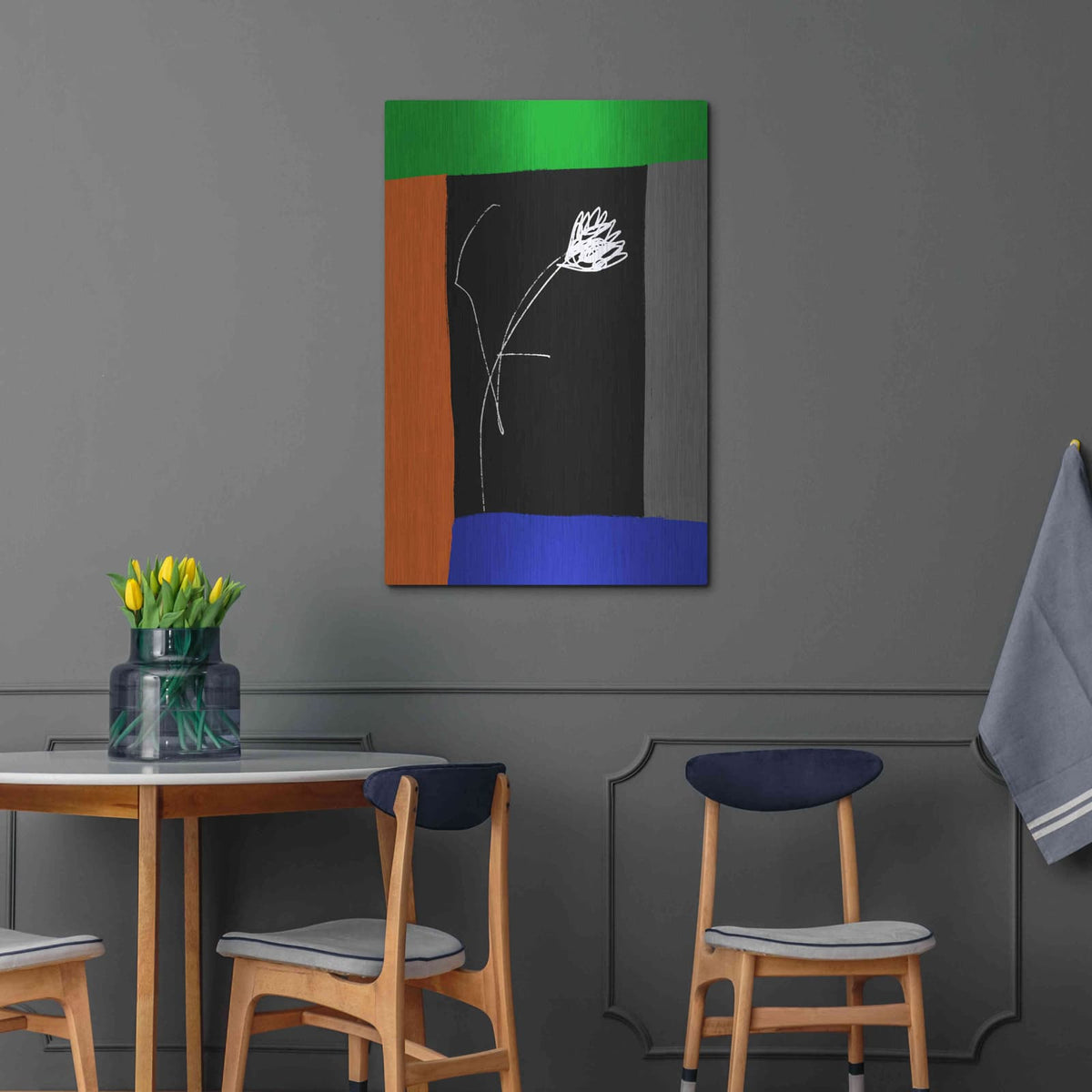 'Flower Of Freedom' by Cesare Bellassai – Metal Wall Art, 24x36 room view