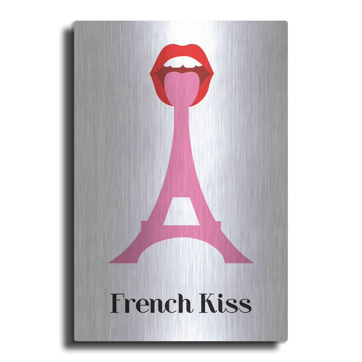 'French Kiss' by Cesare Bellassai – Metal Wall Art