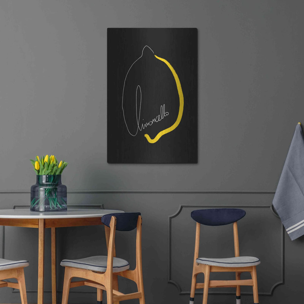 'Limoncello' by Cesare Bellassai – Metal Wall Art, 24x36 room view