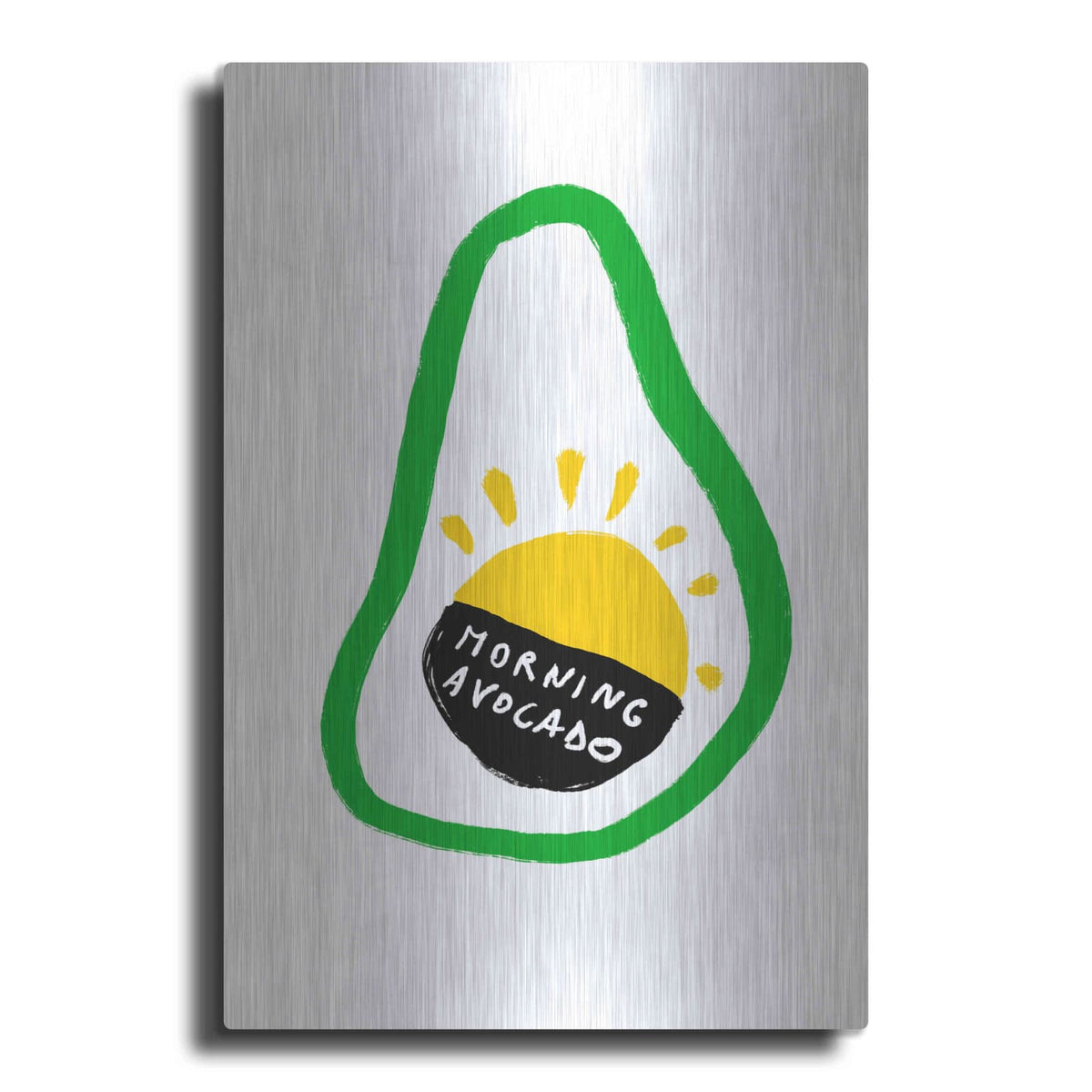 'Morning Avocado' by Cesare Bellassai – Metal Wall Art