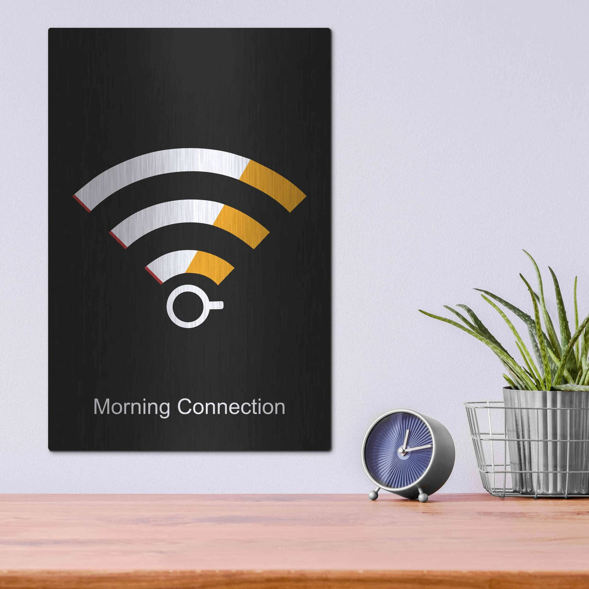 'Morning Connection' by Cesare Bellassai – Metal Wall Art, 12x16 room view