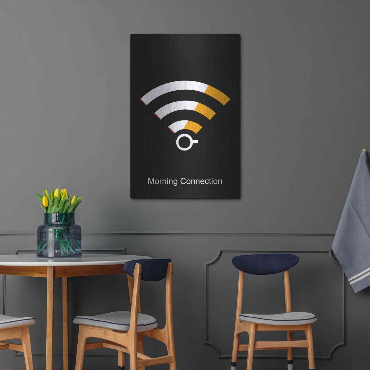 'Morning Connection' by Cesare Bellassai – Metal Wall Art, 24x36 room view