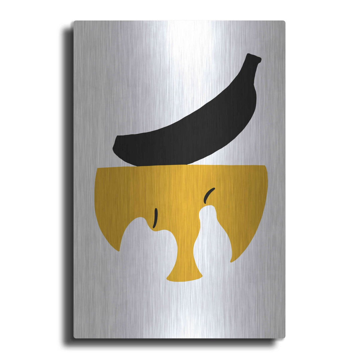 'Still Life with Black Banana' by Cesare Bellassai – Metal Wall Art
