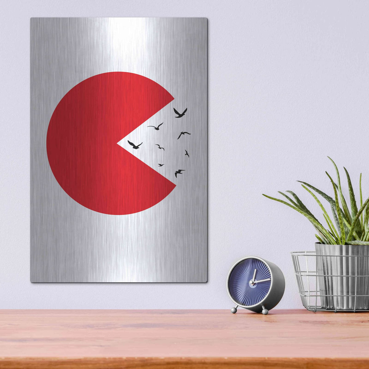 'Sunset Evening' by Cesare Bellassai – Metal Wall Art, 12x16 room view