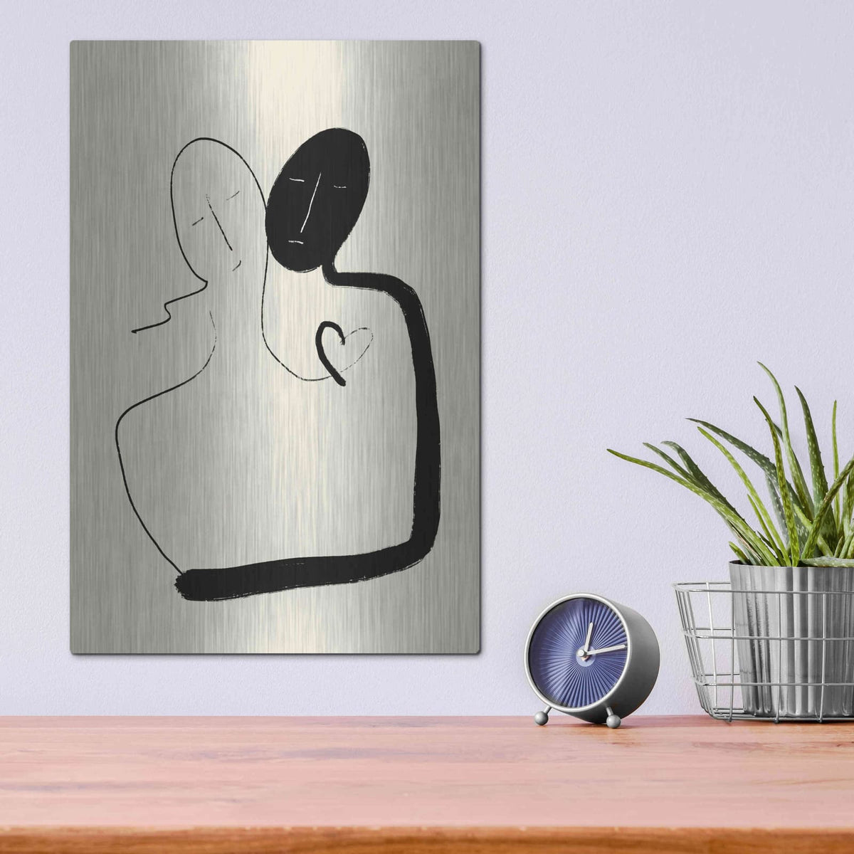'Together' by Cesare Bellassai – Metal Wall Art, 12x16 room view