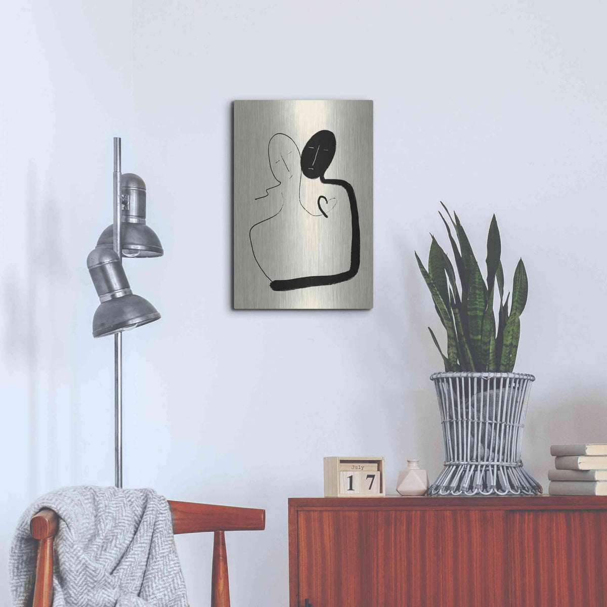 'Together' by Cesare Bellassai – Metal Wall Art, 16x24 room view