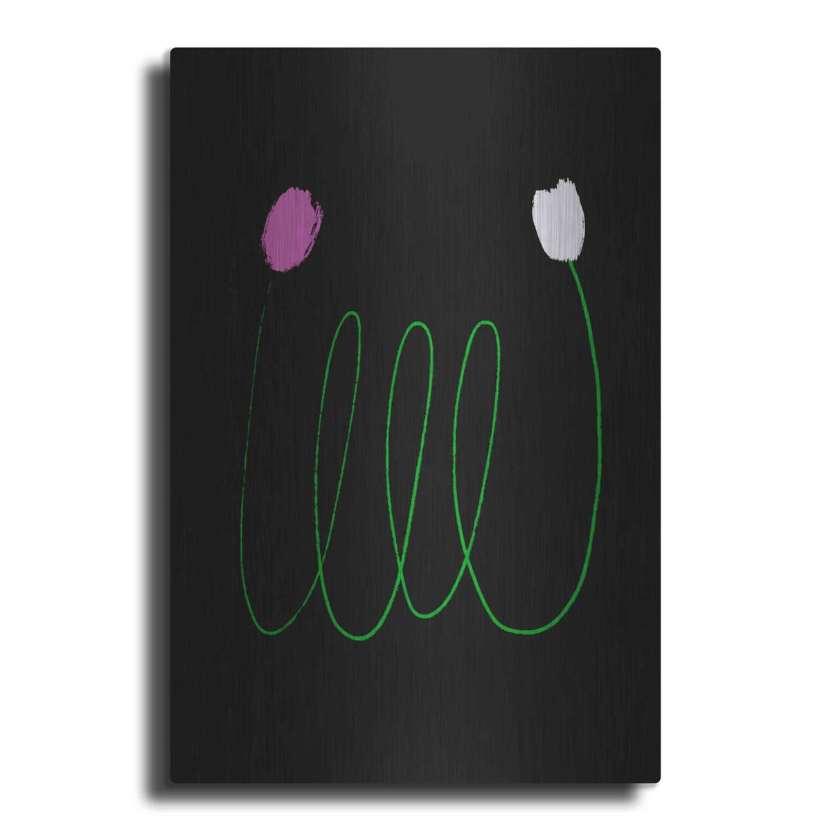 'Two Tulips' by Cesare Bellassai – Metal Wall Art