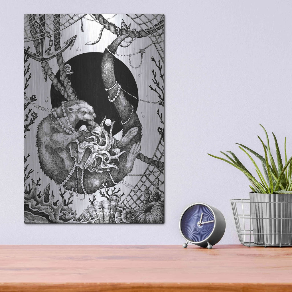 'Otter' by Avery Multer – Metal Wall Art, 12x16 room view