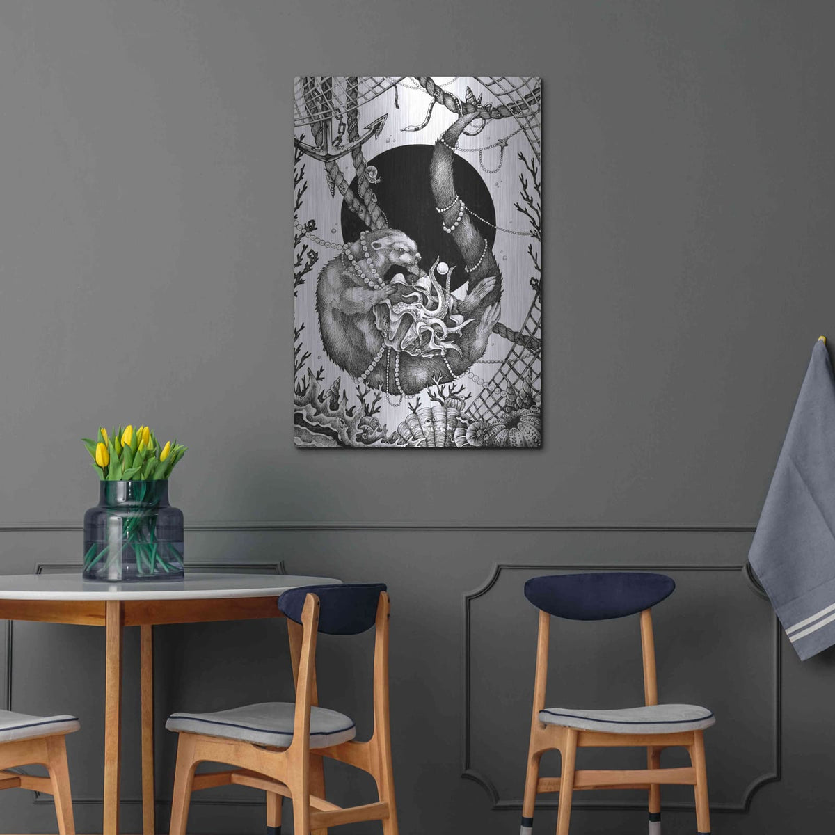 'Otter' by Avery Multer – Metal Wall Art, 24x36 room view
