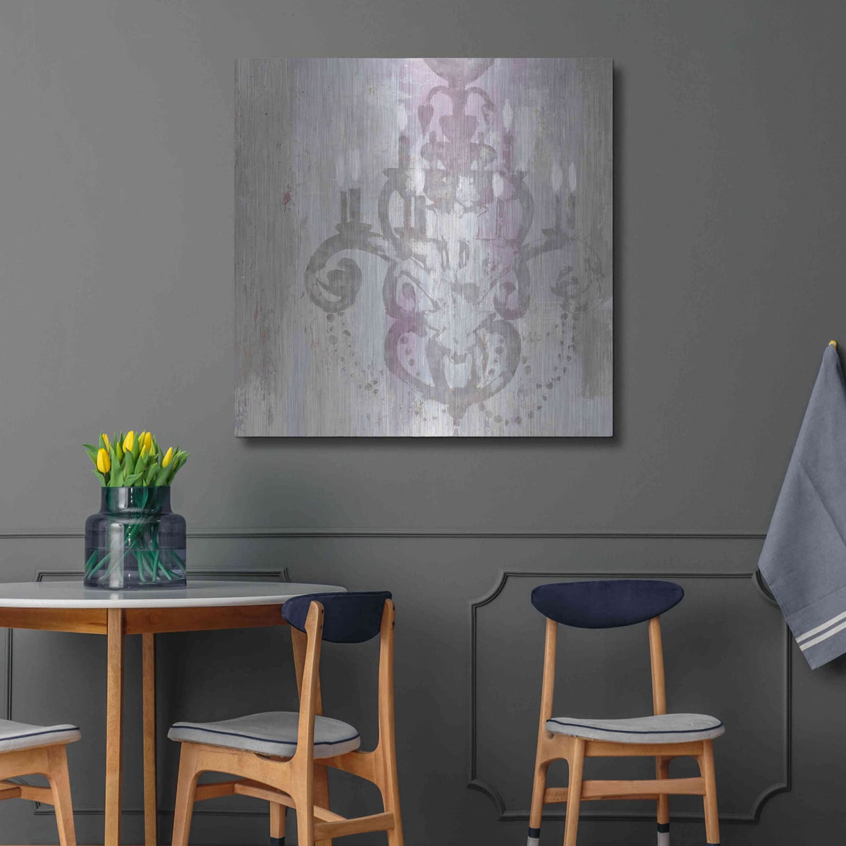 'Candelabra Orchid II' by James Wiens – Metal Wall Art, 36x36 room view