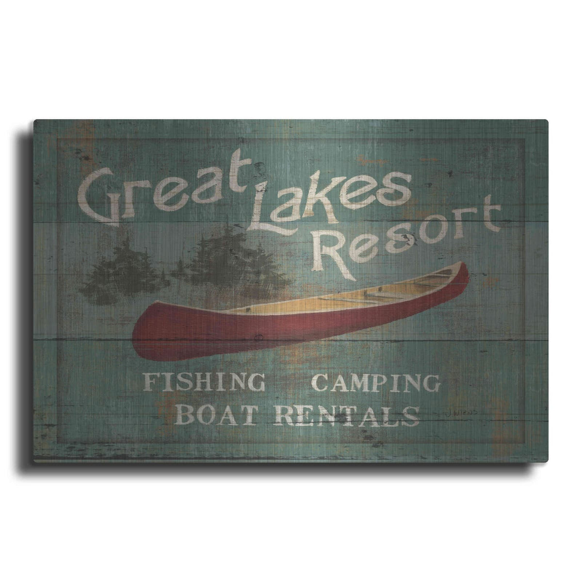 'Lodge Signs III' by James Wiens – Metal Wall Art