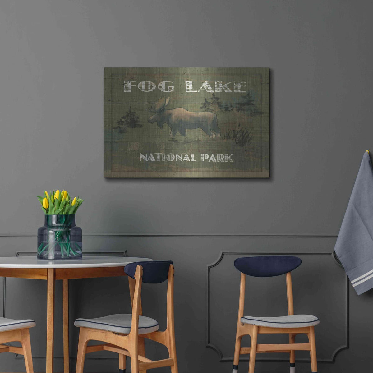 'Lodge Signs VI' by James Wiens – Metal Wall Art, 36x24 room view