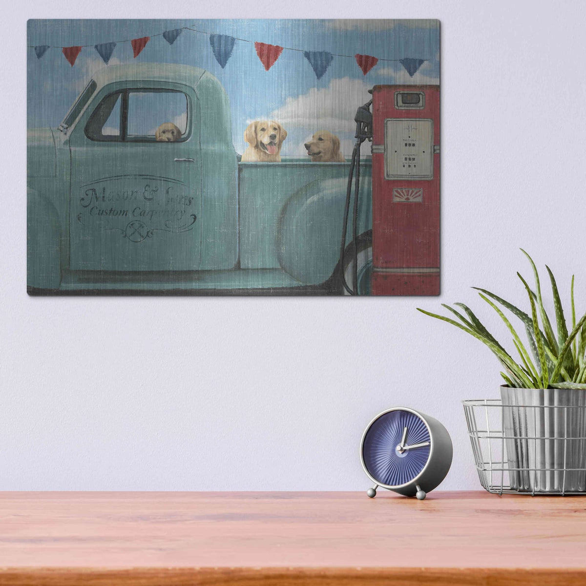 'Lets Go for a Ride II' by James Wiens – Metal Wall Art, 16x12 room view