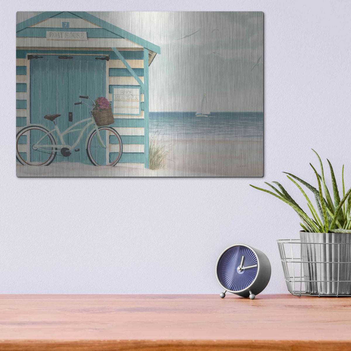 'Beach Cruiser I' by James Wiens – Metal Wall Art, 16x12 room view