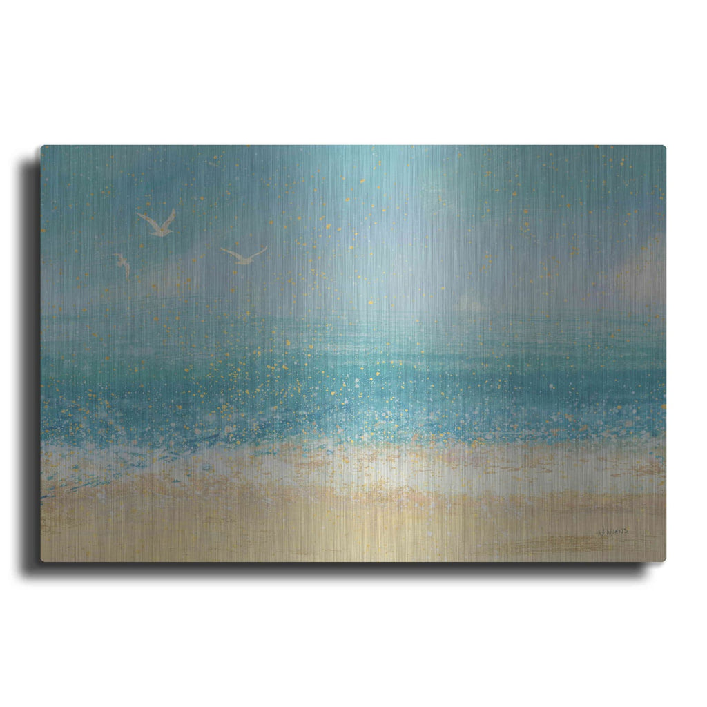 'Splatter Beach I' by James Wiens – Metal Wall Art