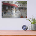 'Relaxing at the Cafe I' by James Wiens – Metal Wall Art, 16x12 room view