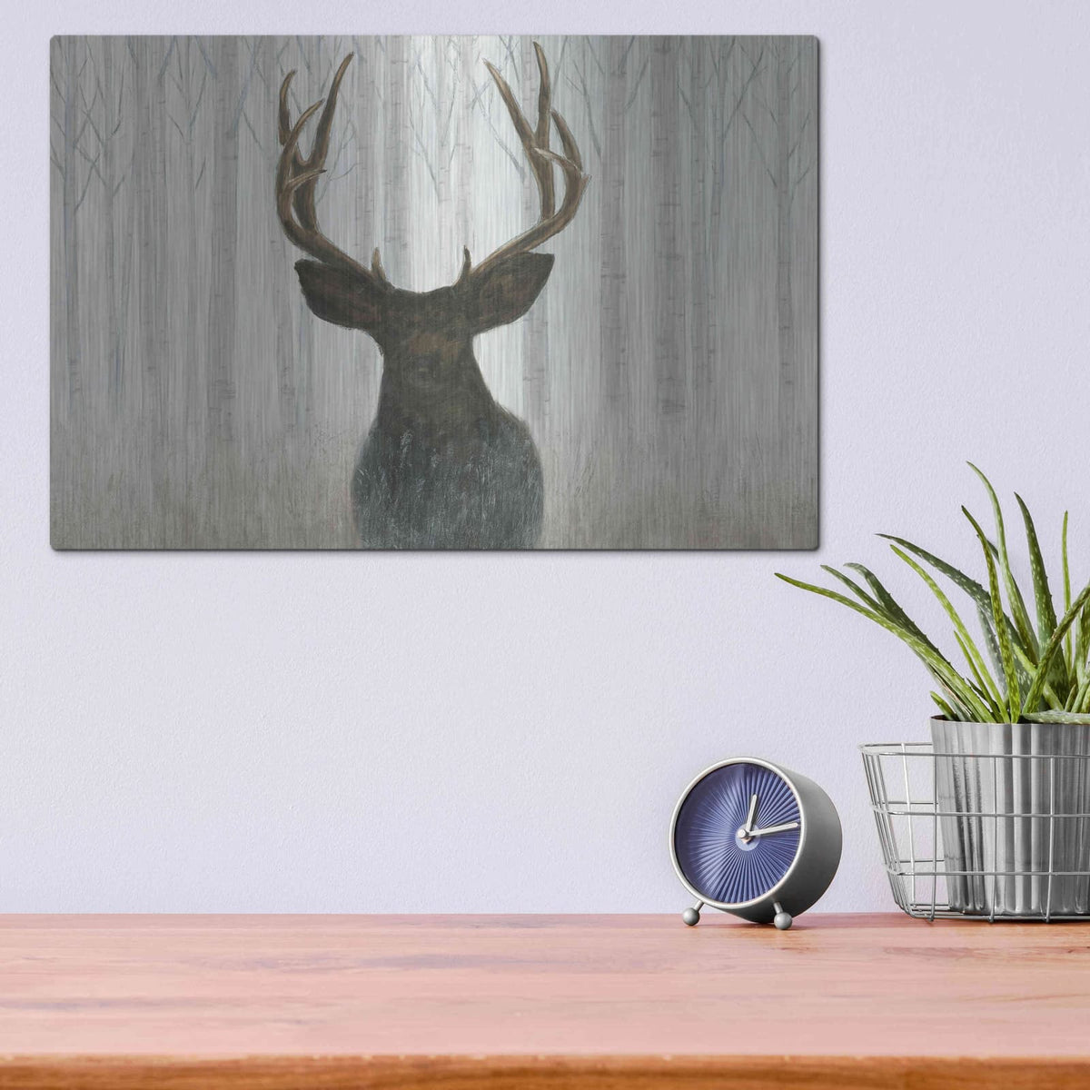 'Into the Forest' by James Wiens – Metal Wall Art, 16x12 room view