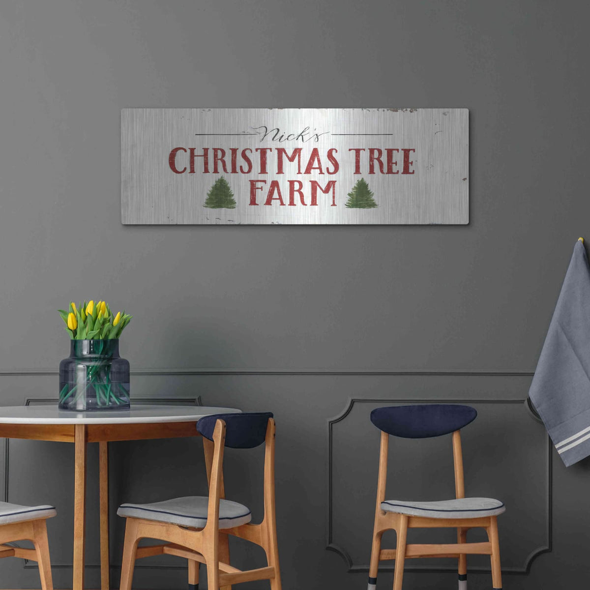 'Christmas in the Heartland VI' by James Wiens – Metal Wall Art, 48x16 room view