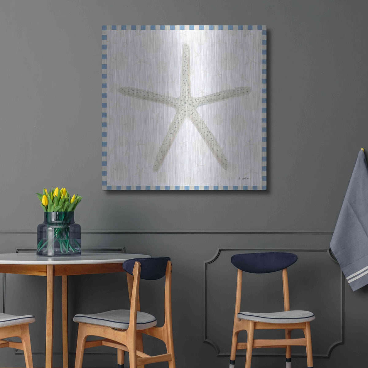 'Beach Days III' by James Wiens – Metal Wall Art, 36x36 room view