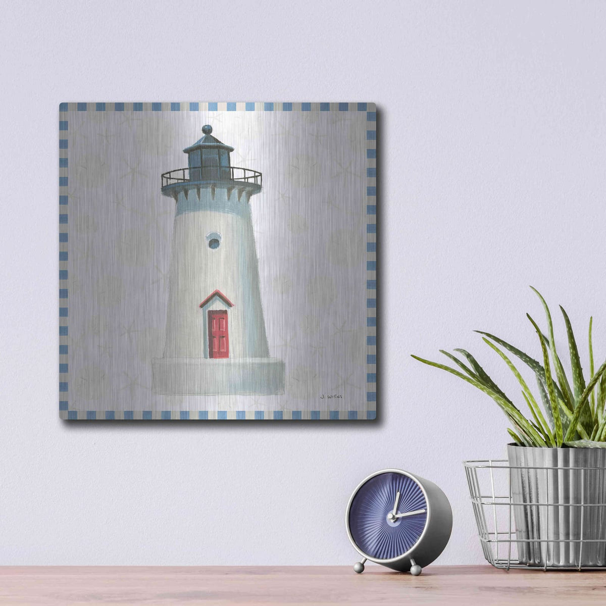 'Beach Days VI' by James Wiens – Metal Wall Art, 12x12 room view