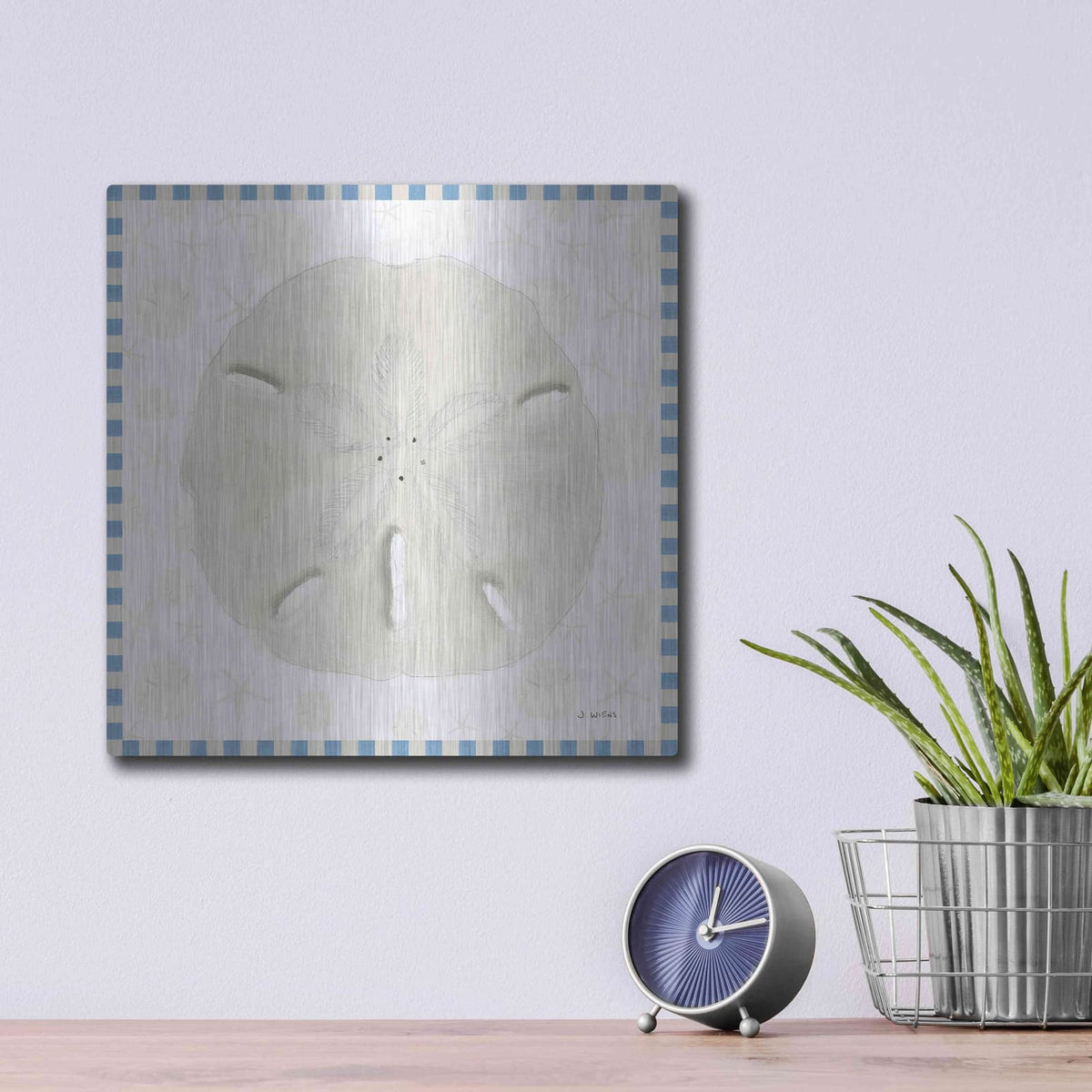 'Beach Days VII' by James Wiens – Metal Wall Art, 12x12 room view