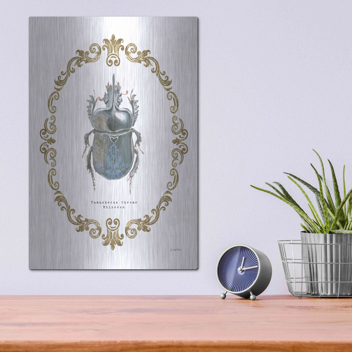'Adorning Coleoptera IV' by James Wiens – Metal Wall Art, 12x16 room view