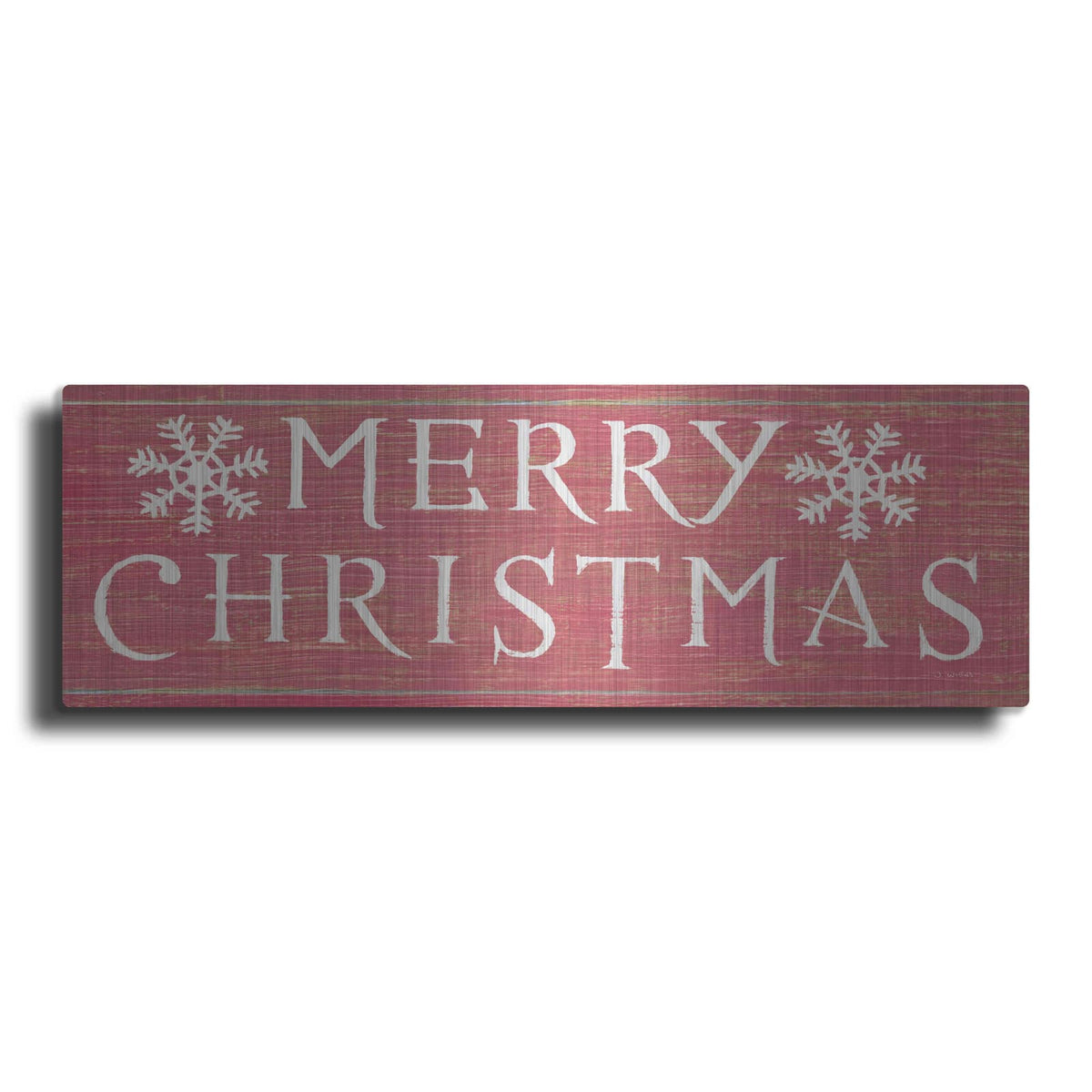 'Christmas Affinity III Red' by James Wiens – Metal Wall Art