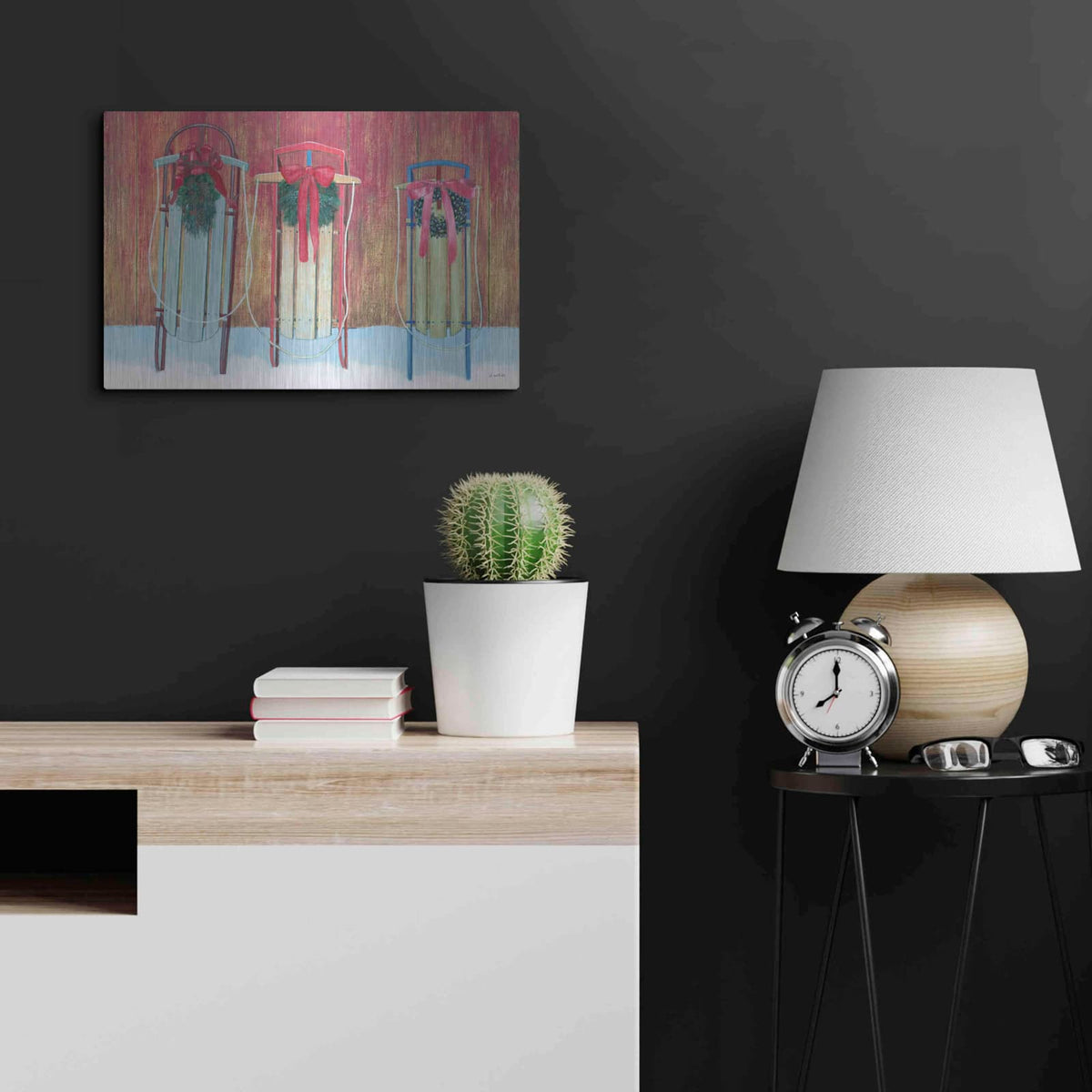 'Christmas Affinity V' by James Wiens – Metal Wall Art, 24x16 room view