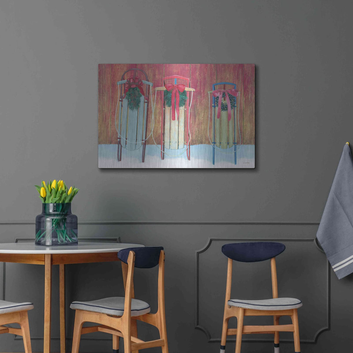 'Christmas Affinity V' by James Wiens – Metal Wall Art, 36x24 room view