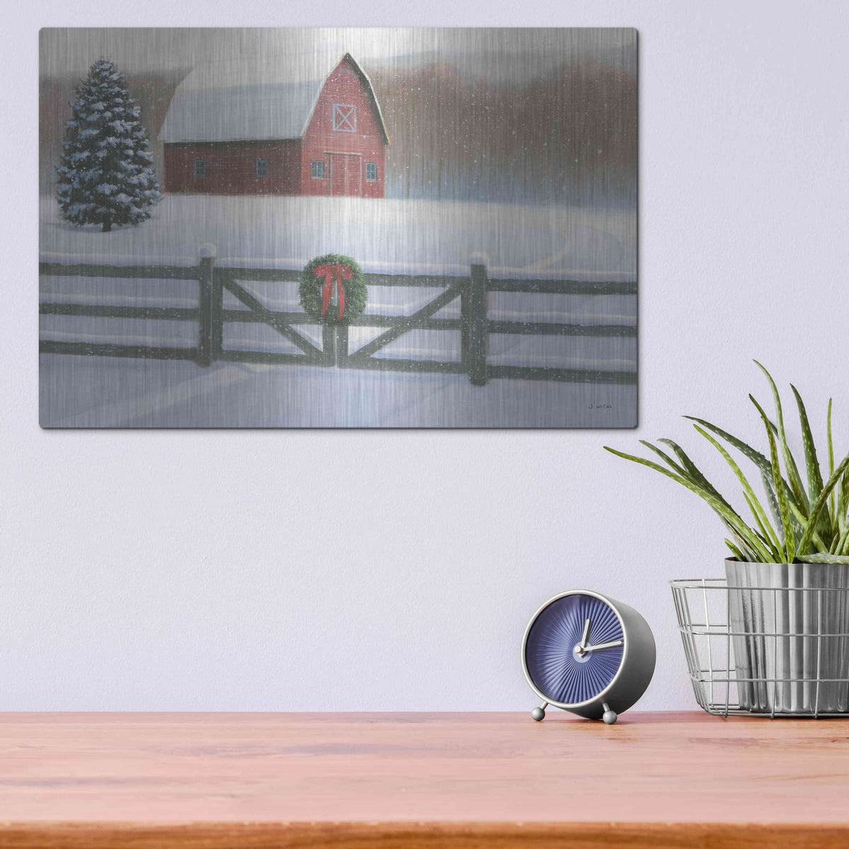 'Christmas Affinity VI' by James Wiens – Metal Wall Art, 16x12 room view