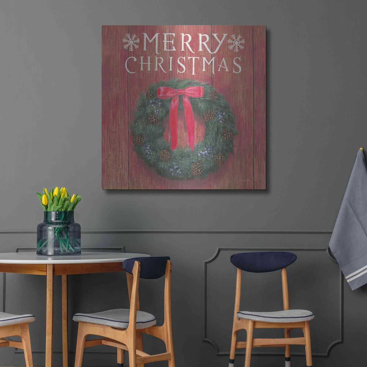 'Christmas Affinity VII' by James Wiens – Metal Wall Art, 36x36 room view