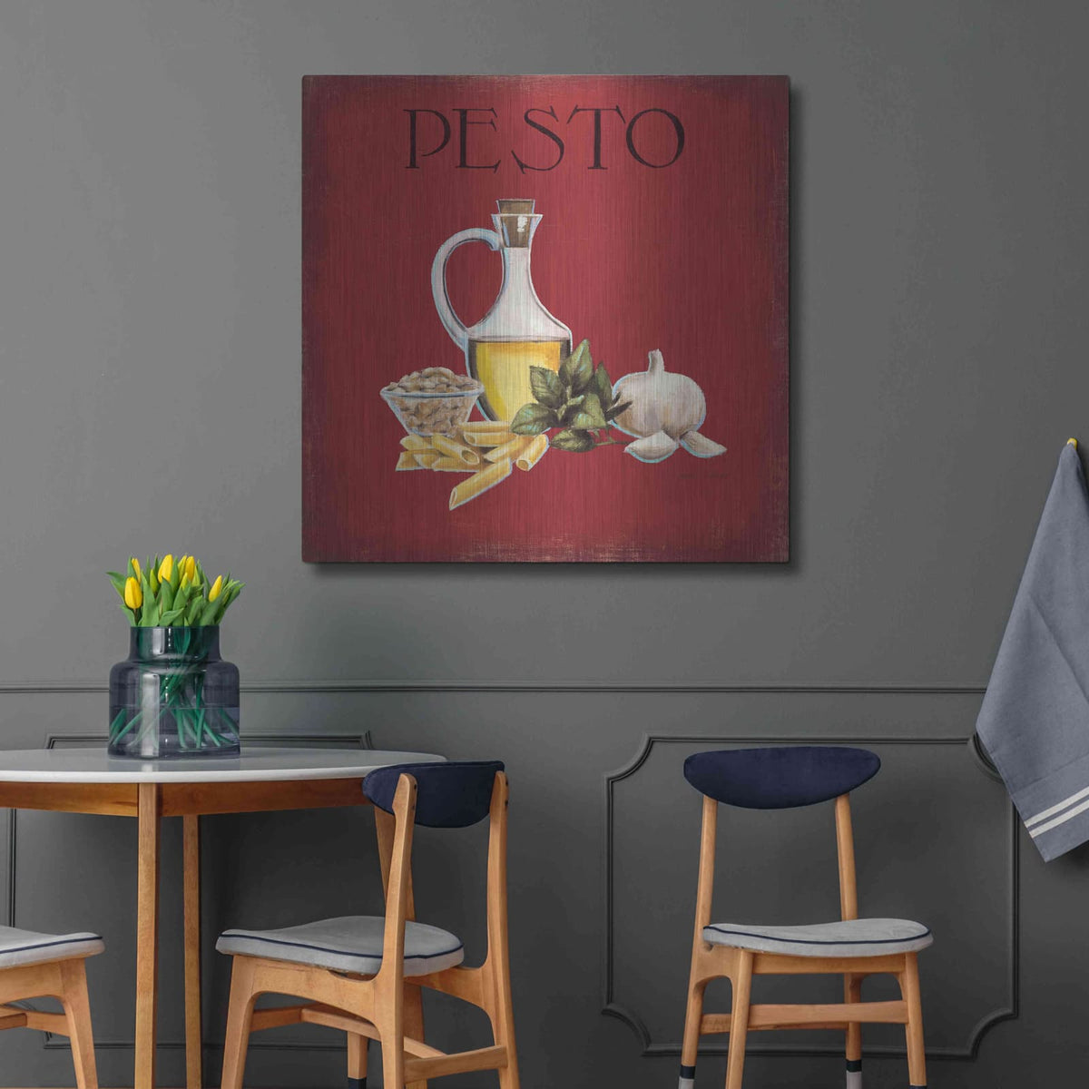 'Italian Cuisine II' by Marco Fabiano – Metal Wall Art, 36x36 room view