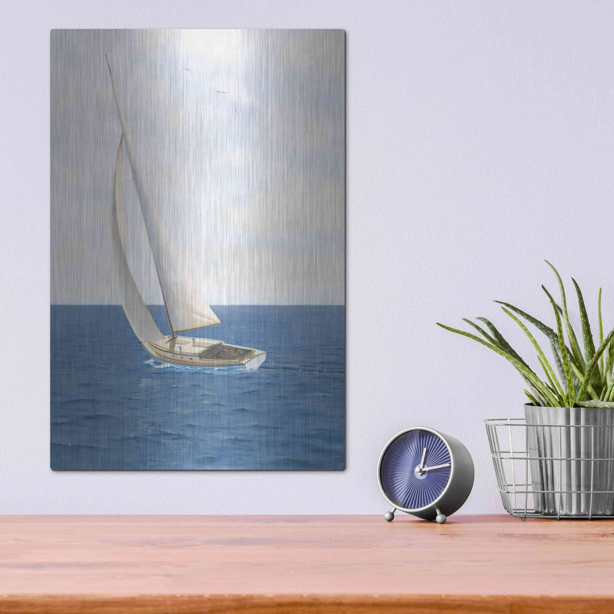 'A Day at Sea II' by James Wiens – Metal Wall Art, 12x16 room view